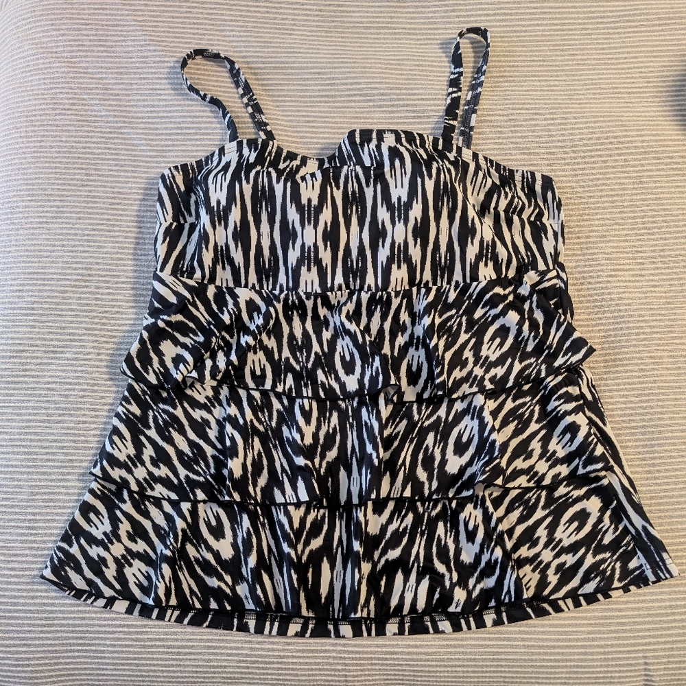 Cacique Tiered Tankini Top